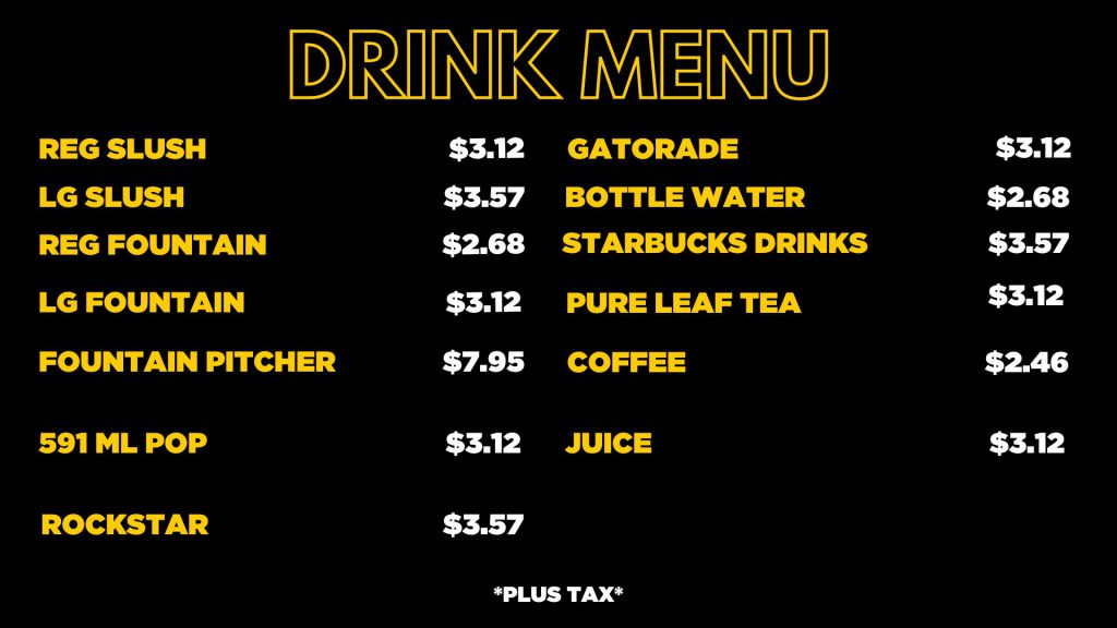 Drink Menu